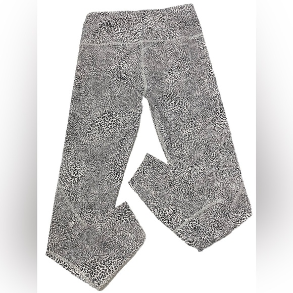 Varley White Leopard Leggings Womens S Animal Print High Rise Yoga - Picture 7 of 7